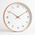 Aevora - Modern Minimalist Round Wall Clock Tracking The Time