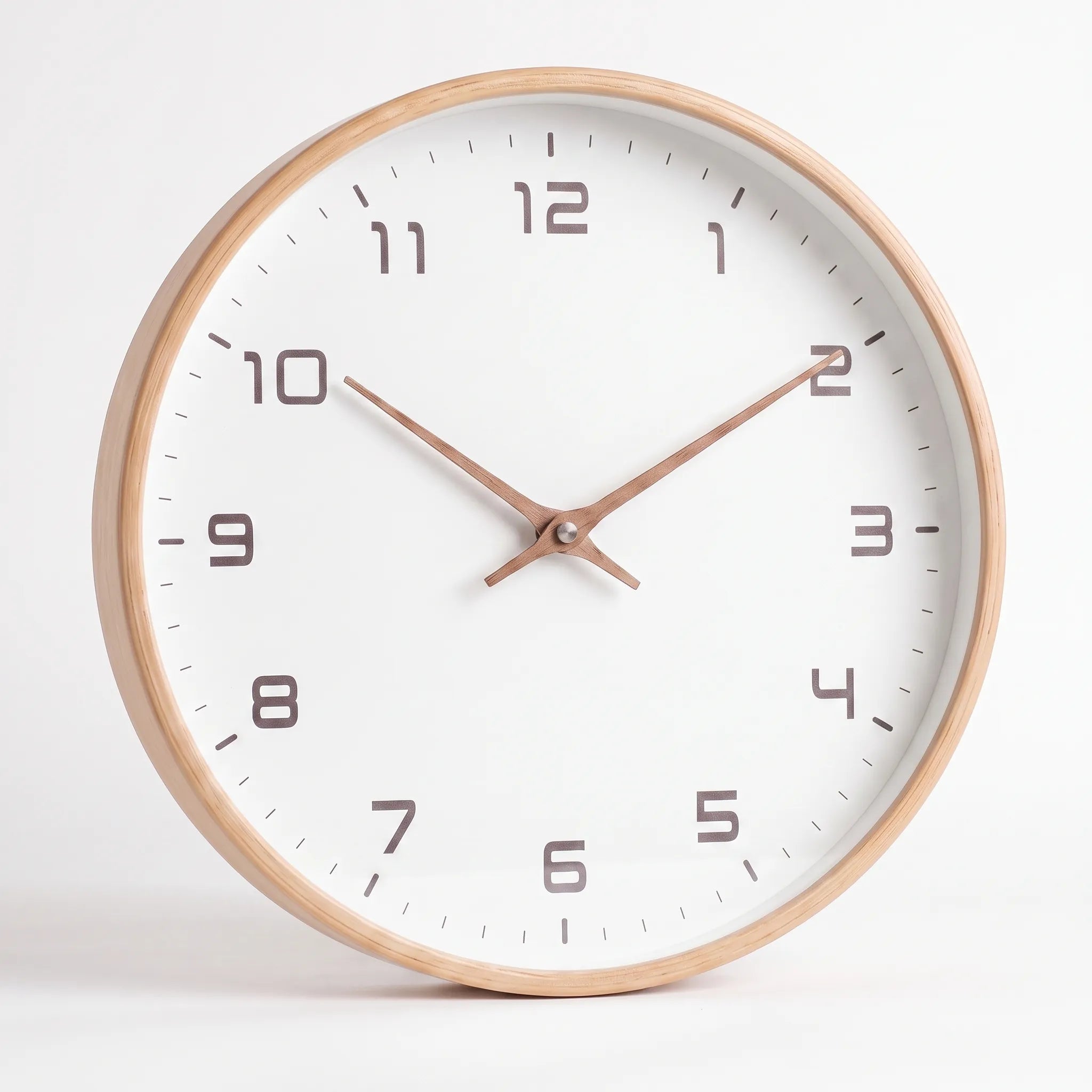 Aevora - Modern Minimalist Round Wall Clock Tracking The Time