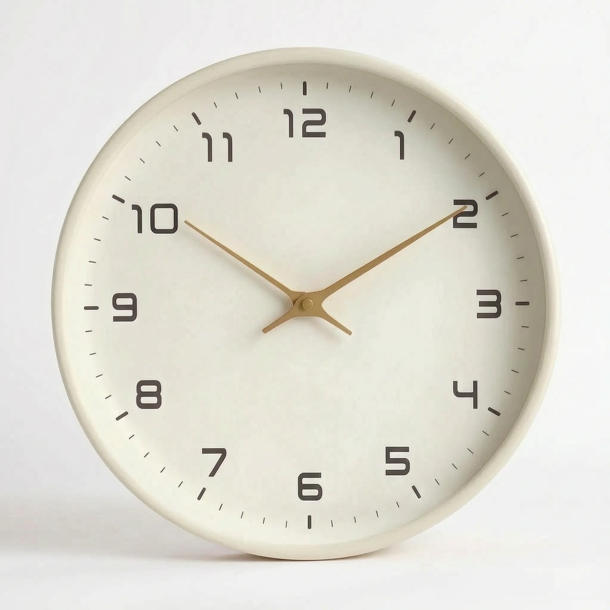 Aevora - Modern Minimalist Round Wall Clock Tracking The Time