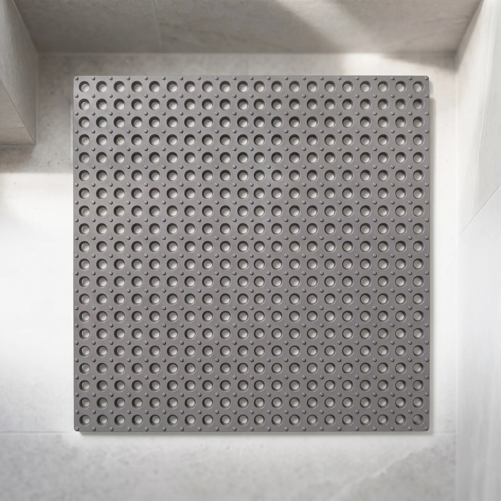 Aquatiq - Modular Interlocking Grey Shower Mat Lining Shower Floors
