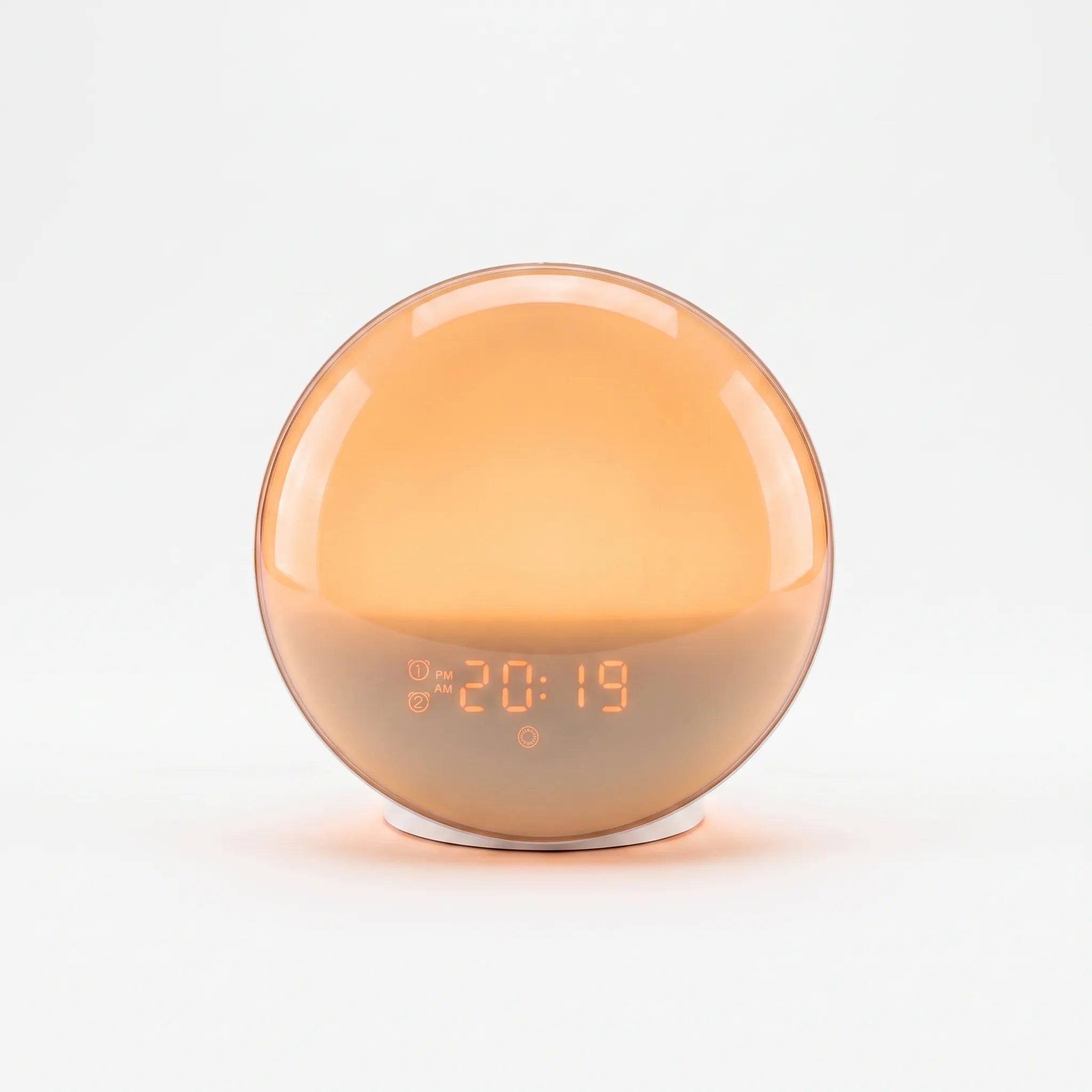 DawnGlow - Round Digital Sunrise Alarm Clock Gradual Morning Waking