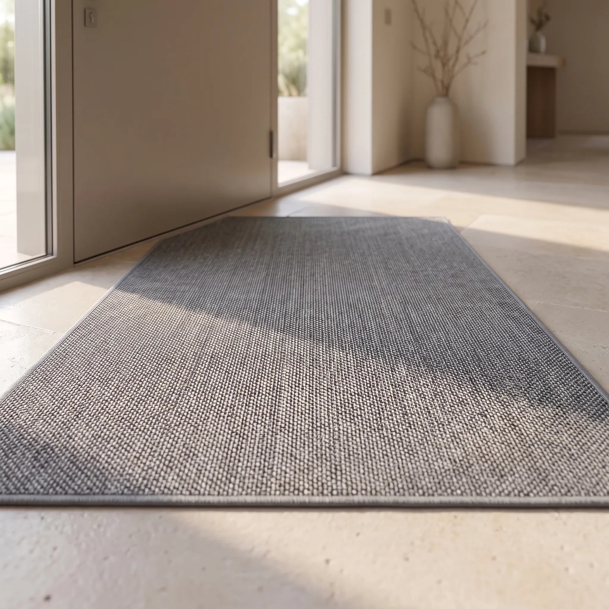 TreadWell - Textured Dirt Trap Door Mat Catching Mud
