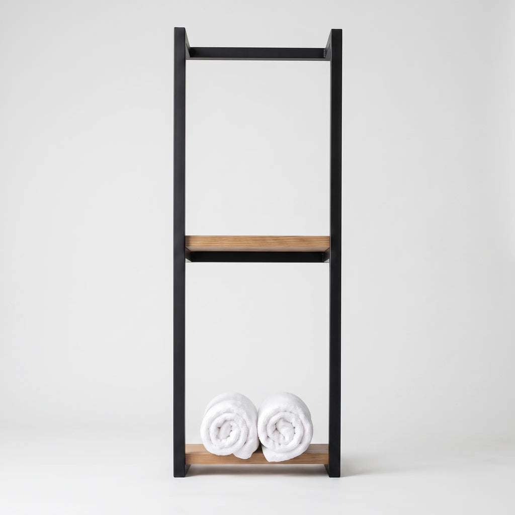 Vertira - Wall-Mounted Vertical Bathroom Towel Rack Organising Bath Textiles